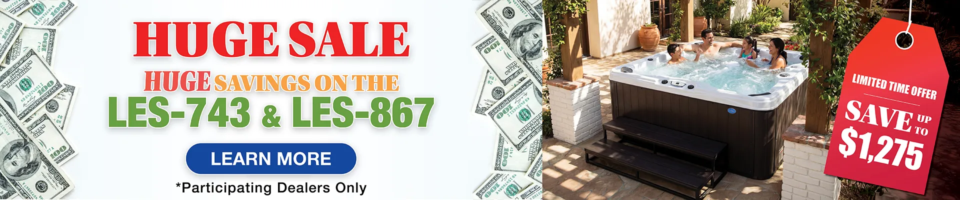 Calspas hot tub being used in a family setting - Bethany Beach